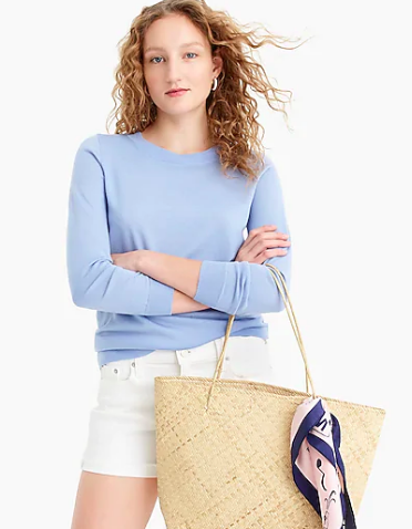 We adore this frosted sky sweater that we plan on pairing with these darling kick-flares ! It's soft and flattering… so you can totally justify buying several. You can also add your monogram for just $10!! Plus, it’s on sale today !!