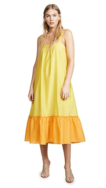 we adore this color blocked sundress