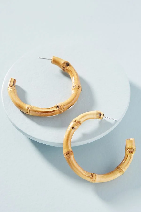 you know we can’t resist bamboo! snap up these hoops for under $45