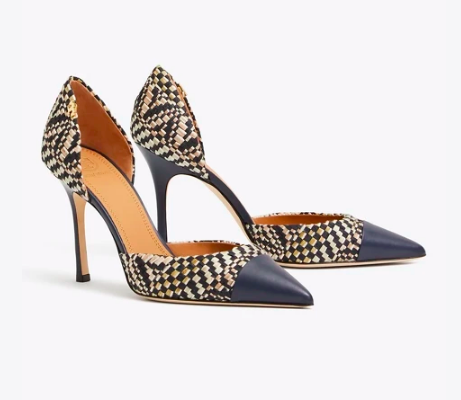 these woven cap toe pumps are absolute perfection!