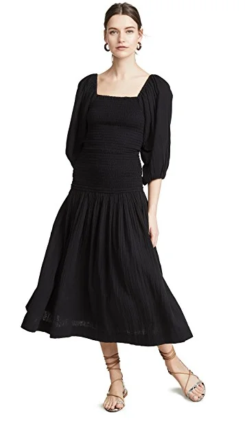 the perfect black dress with the sweetest smocking detail!