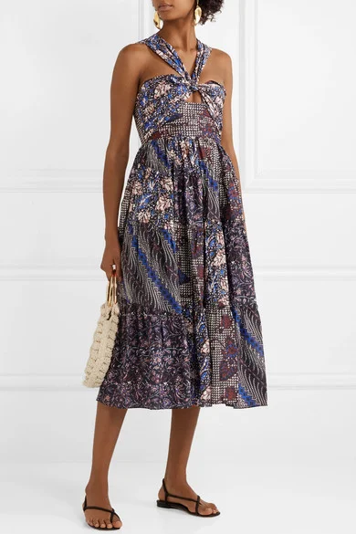 this multicolored patchwork dress is at the tippy top of our wishlist! take 30% off today!