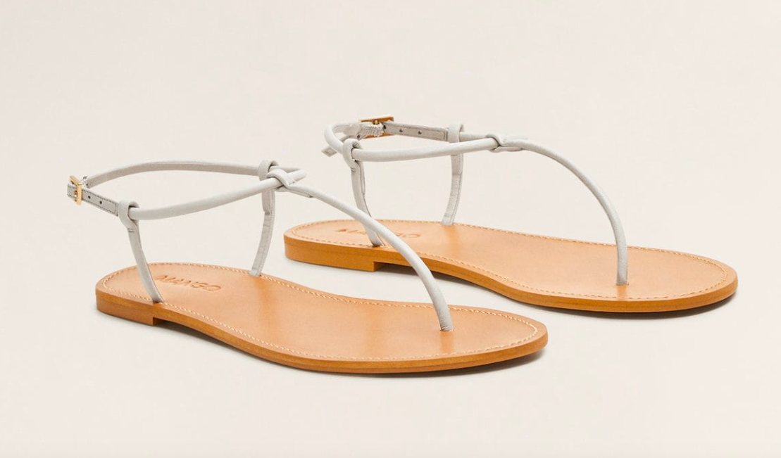we just snapped up these leather strap sandals (they come in two colors) and are under $60!