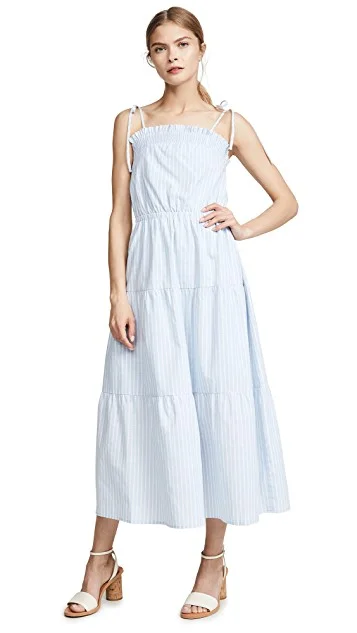 light and breezy, this striped maxi is so sweet (especially the tie straps).
