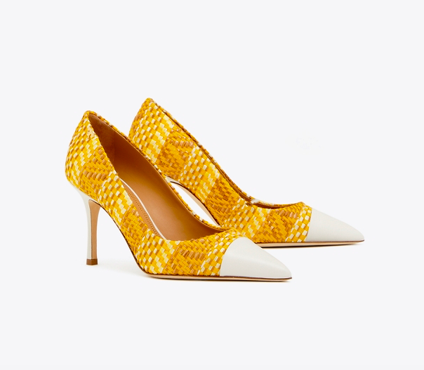 say hello to these happy yellow cap toe pumps ! exciting news - they’re on major sale!