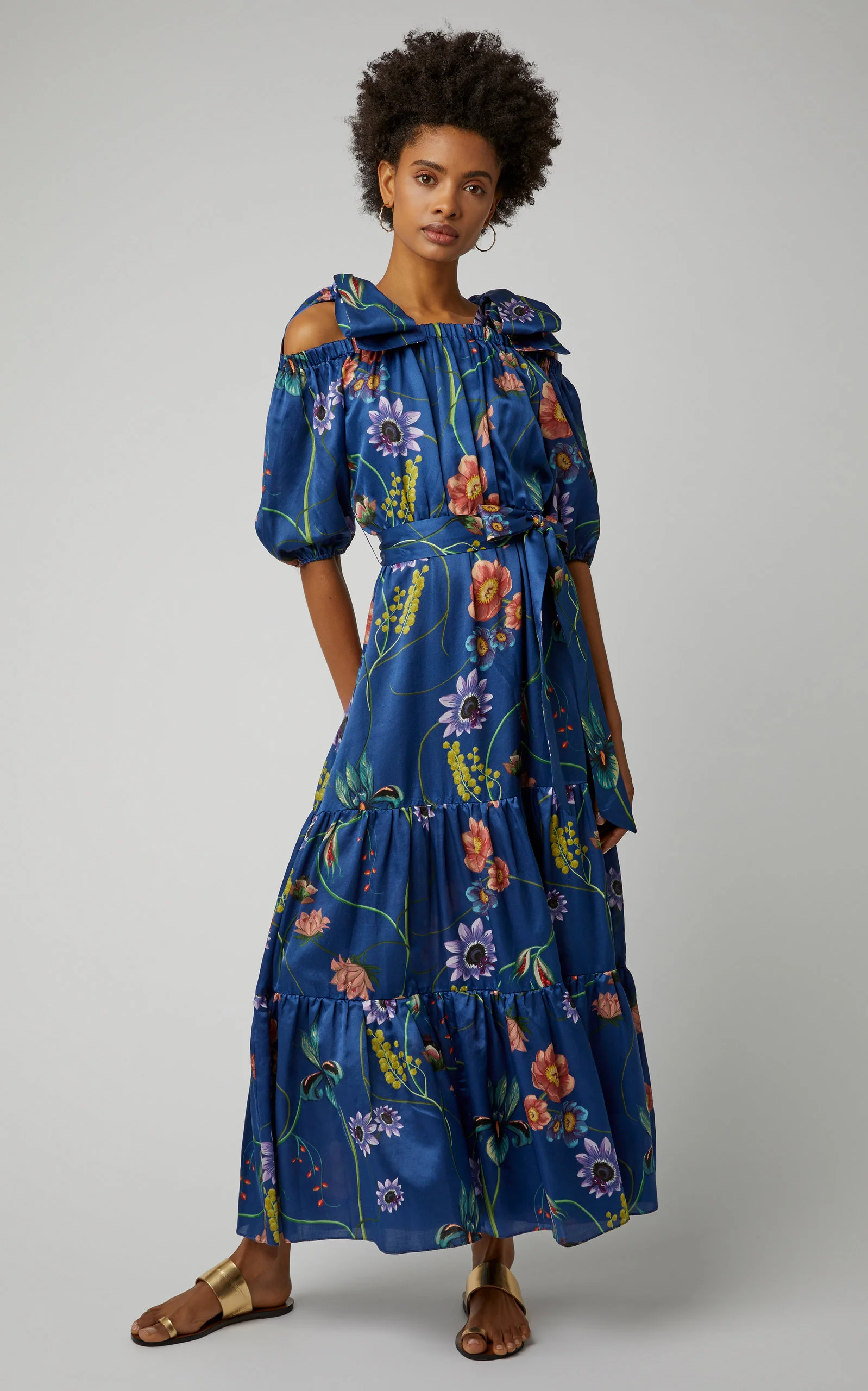 this floral print silk maxi has stolen our hearts! it’s currently 50% off!