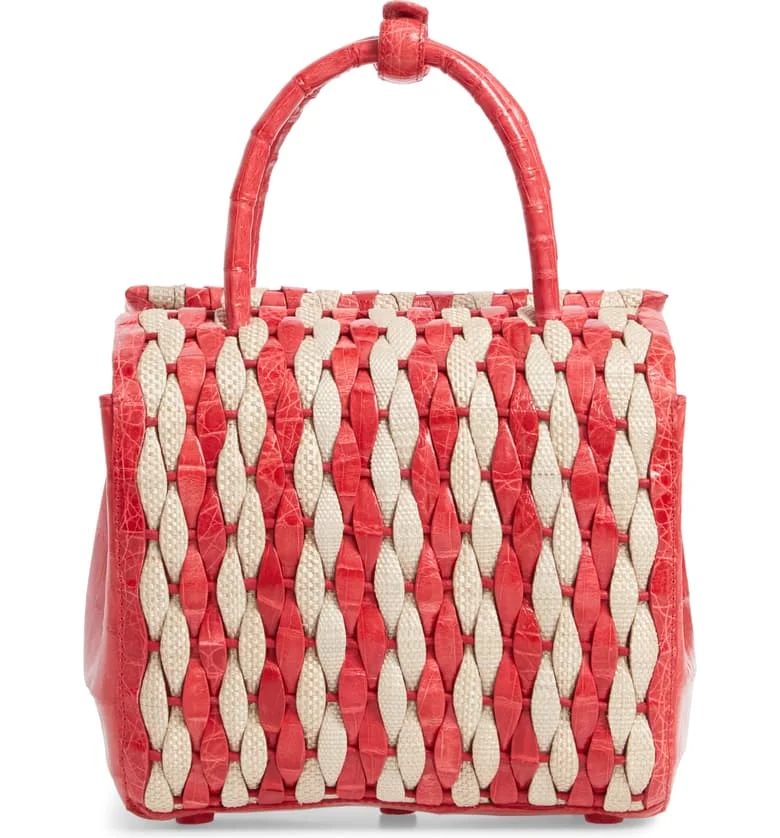 this statement basket bag is at the tippy top of our wishlist!