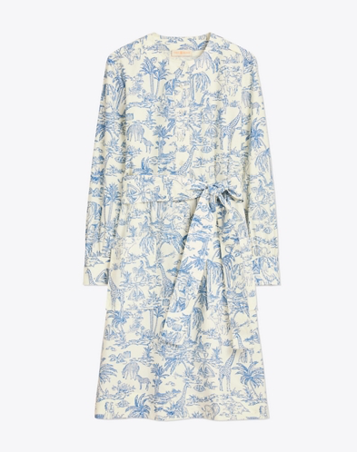 we adore this whimsical safari toile shirtdress dress (and it’s a score right now)!