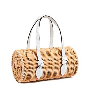 THis rattan bag is perfect for a warm summer day! use code Score19 at checkout to snap this bag up for $168!