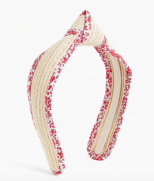 DEAL alert! This liberty print straw headband is on sale for $6.59!