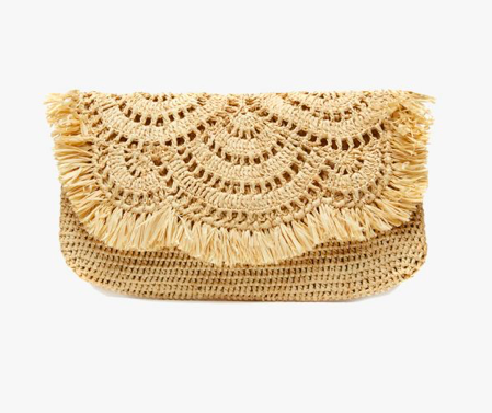 festive fringe + sophisticated scallop = clutch perfection