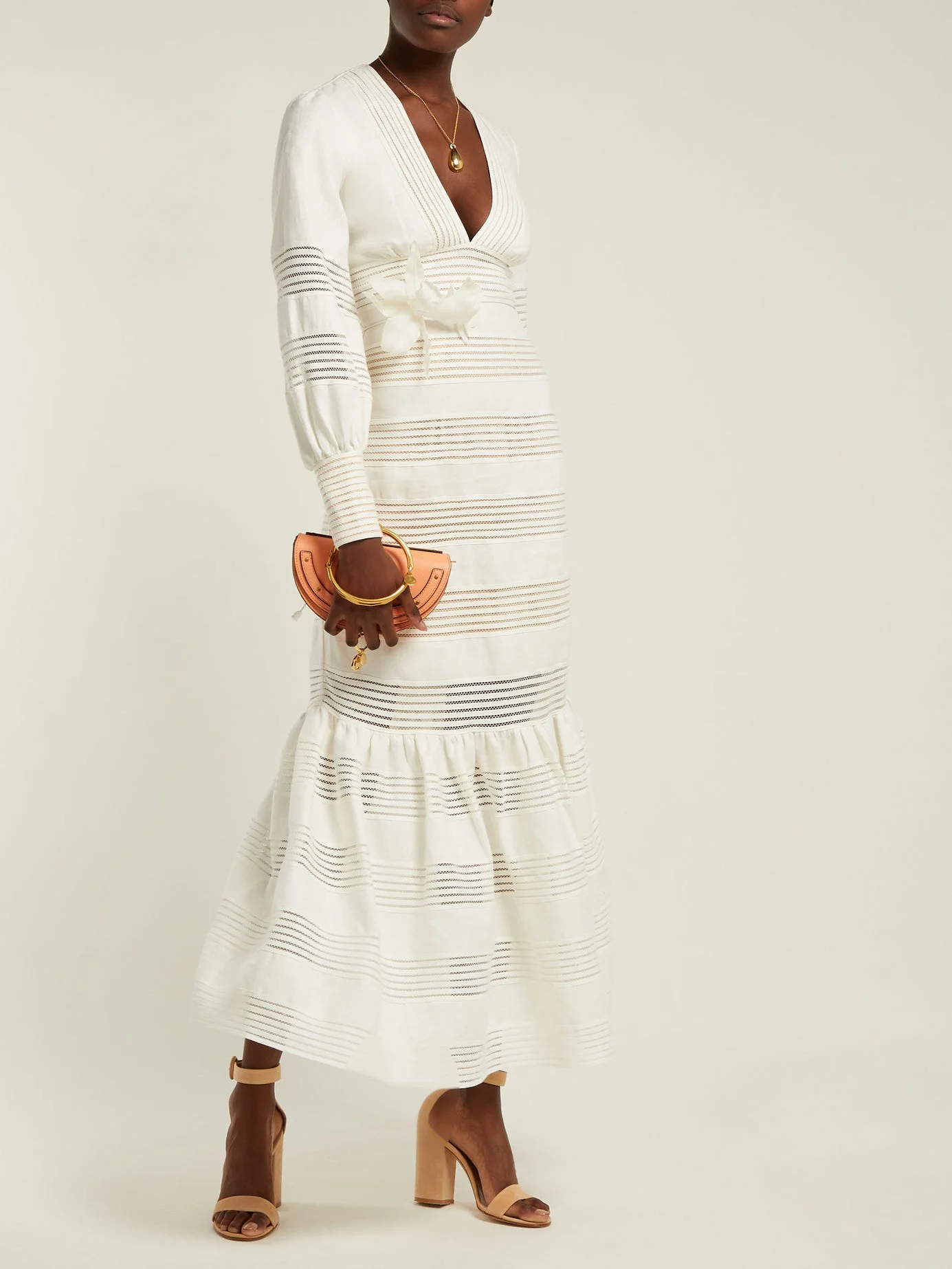 this splurge-worthy midi dress is at the tippy top of our wishlist!