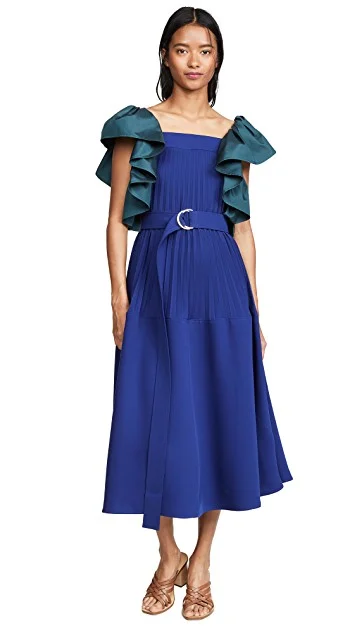 hello color crush! this splurge-worthy sapphire dress has us swooning!