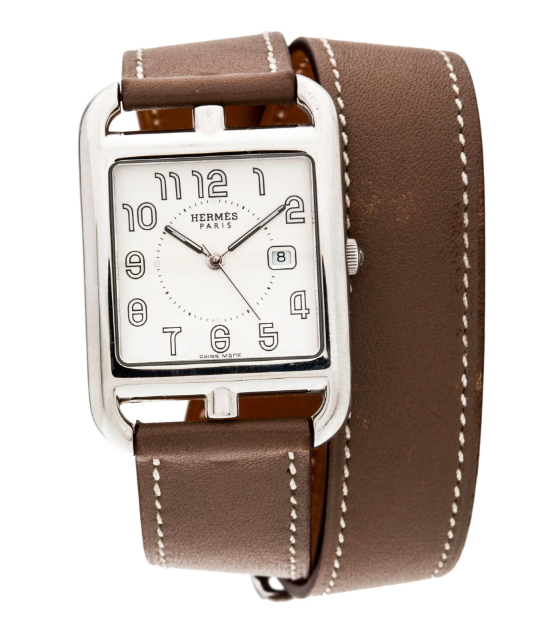 never miss out on a time to say “hello” or “goodbye” with this hermès watch !