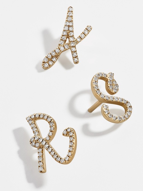 these initial earrings are a must-have! they add a personalized touch to every outfit!