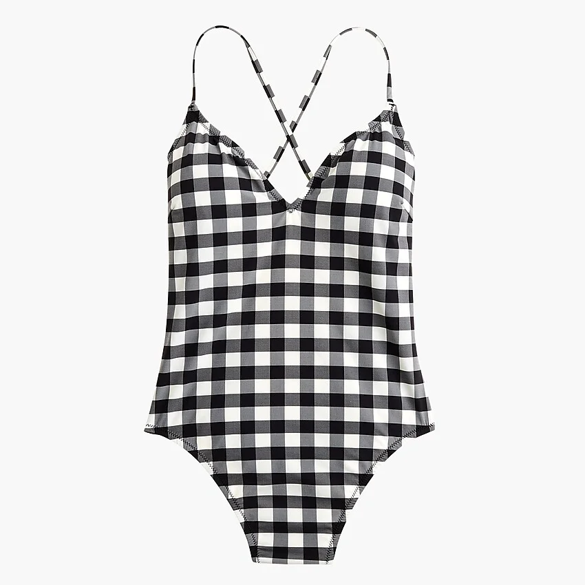 This happy gingham swimsuit is just $22.99!