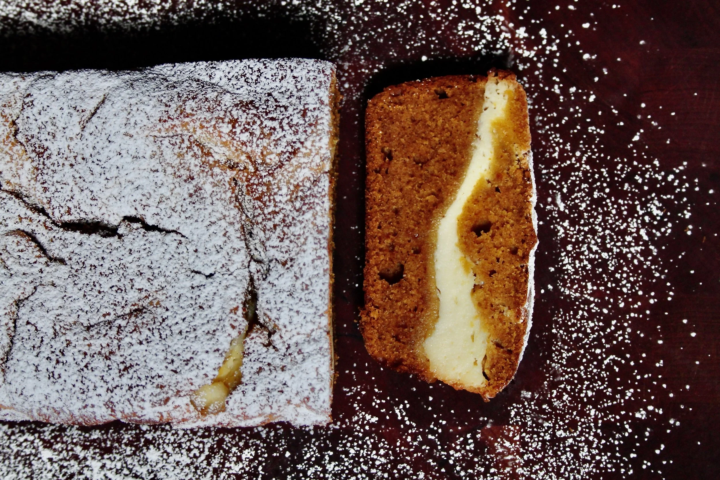 Cheesecake-Stuffed Pumpkin Bread