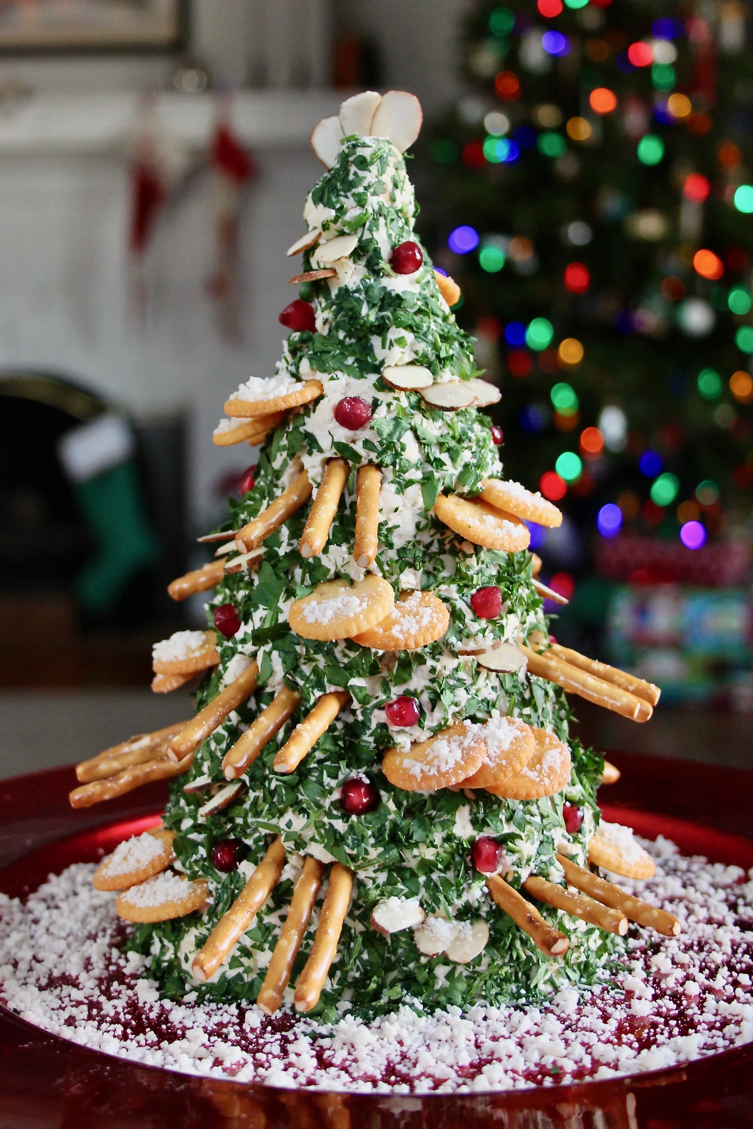  Cheese and Crackers Christmas Tree