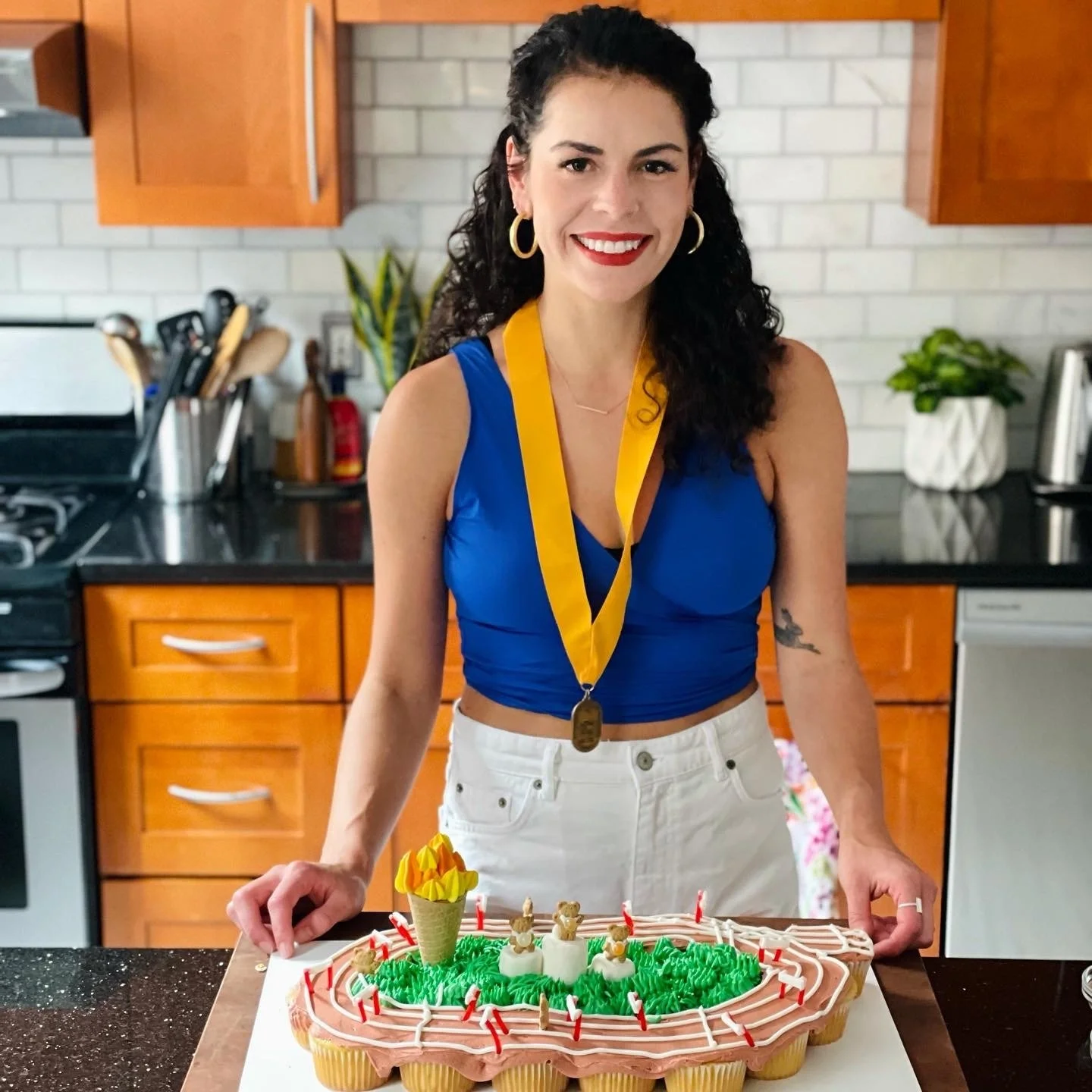 Track-and-Field Pull-Apart Cupcakes