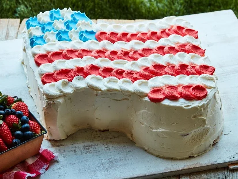 Waving Flag Cake