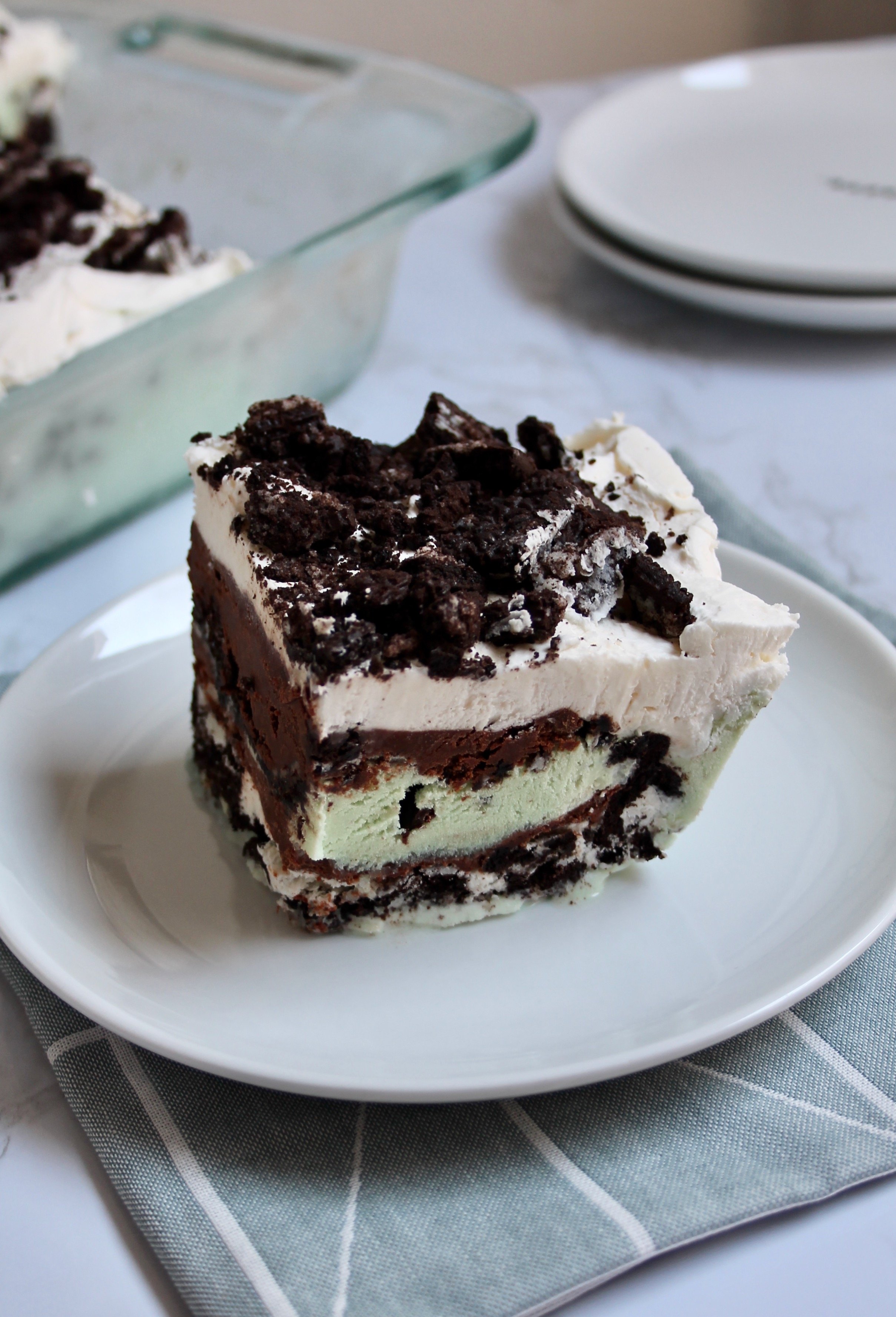 Oreo Mint Chip Ice Cream Cake