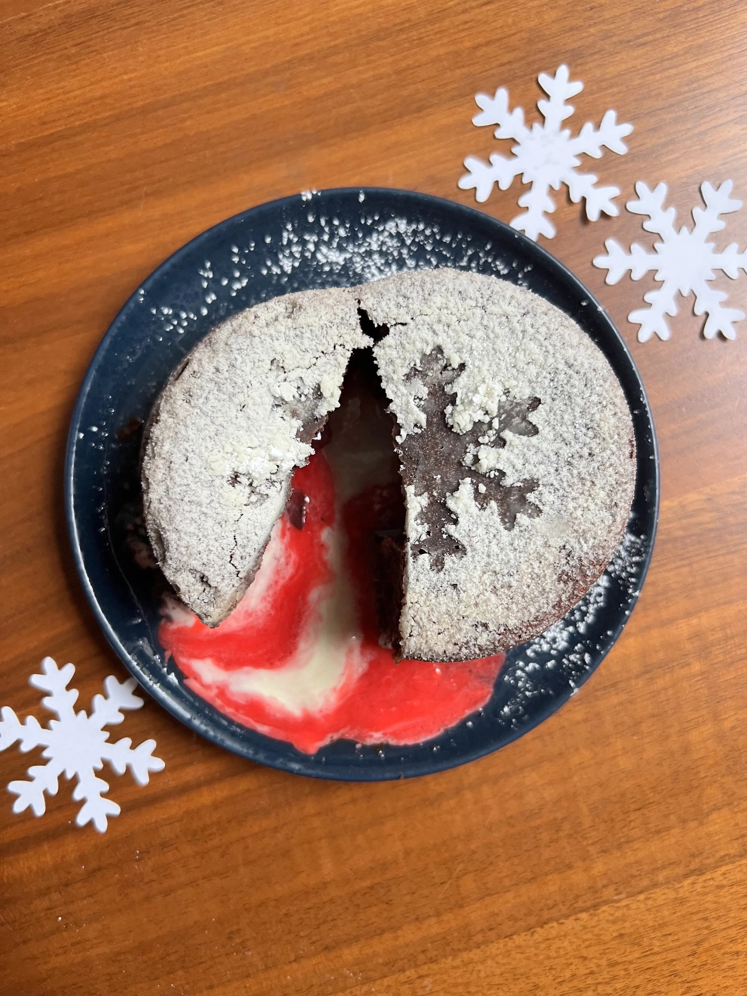Peppermint Swirl Chocolate Lava Cakes