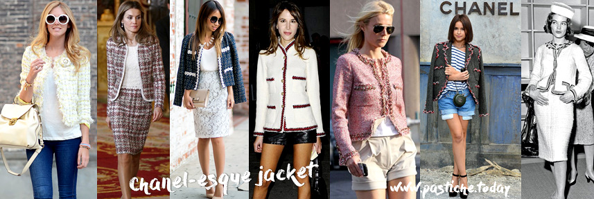 Classc Chanel-esque jacket outfits. Modern ladies and bloggers
