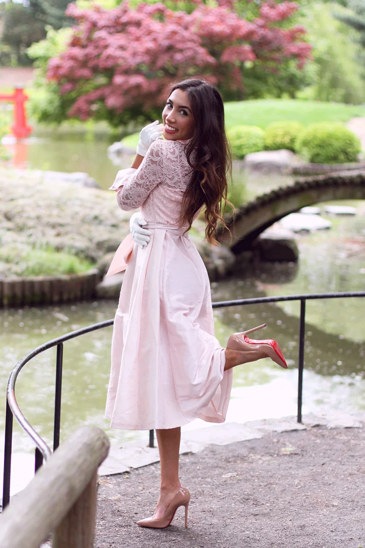 Eliza j blush dress sale