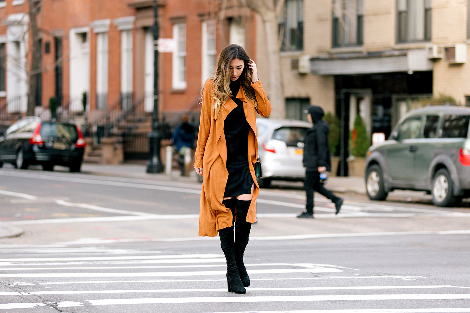 Fashion blogger Ulia Ali in Soho, New York. True Manhattan girl.