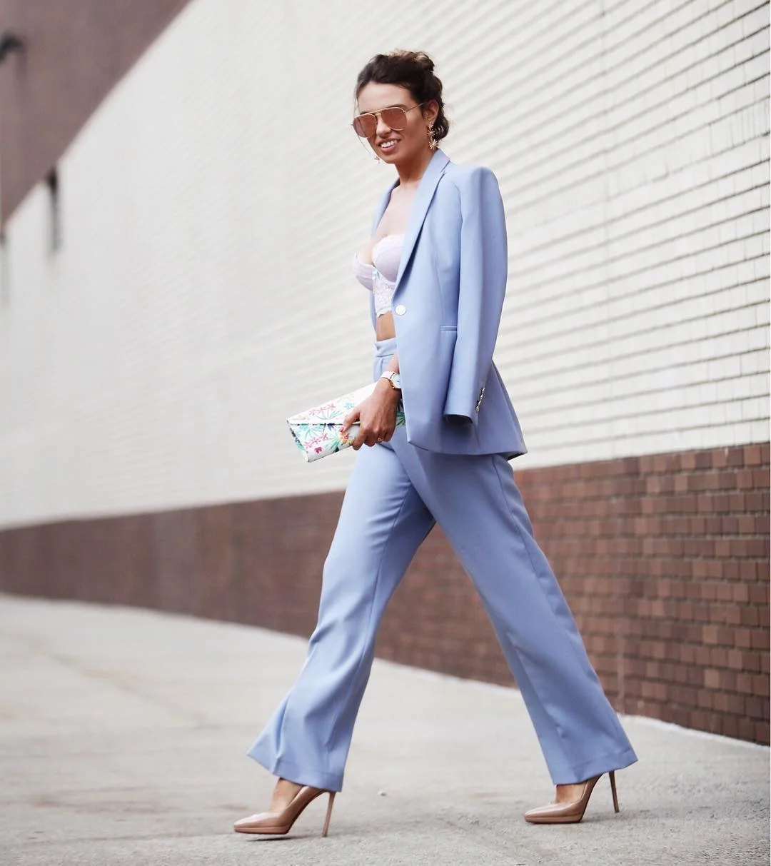 Pastel perfection on Nathalie from @nata_allbuenothings during NYFW.