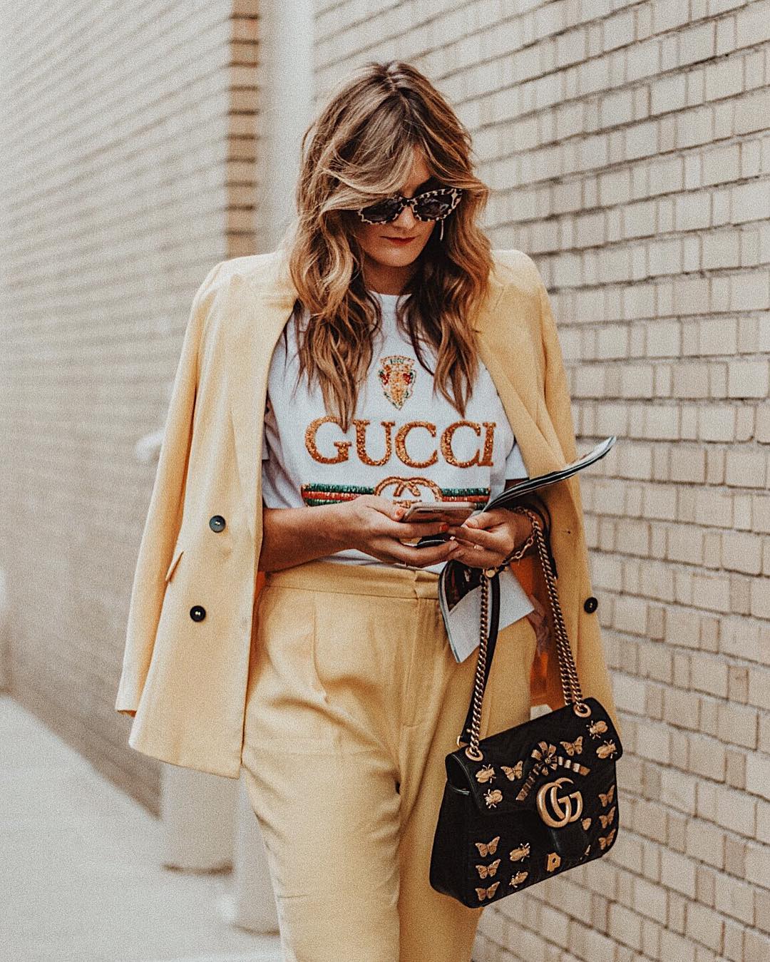 Tezza looks amazing in Gucci. One of my favorite NYFW outfits that can also be worn during "normal life" days!
