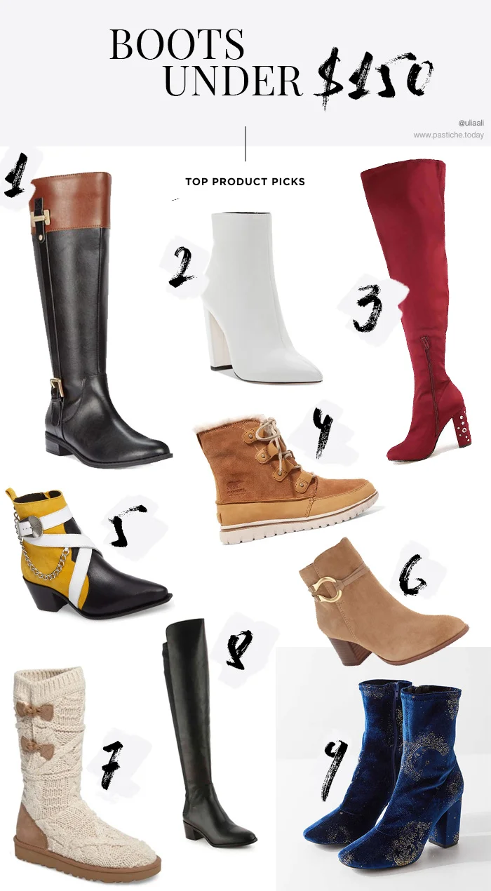 Best boots deals. Over the knee boots under 150 dollars.