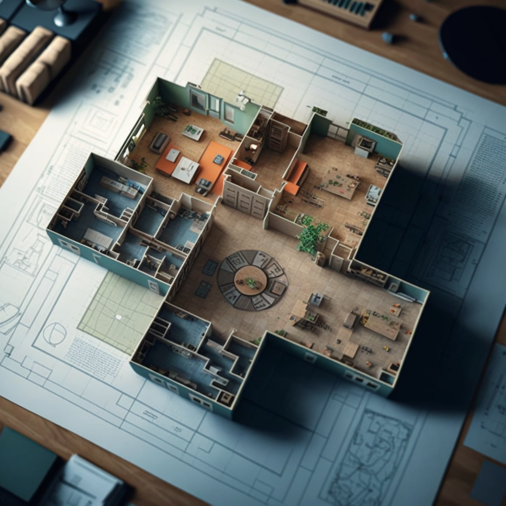 someone visualizing a floor plan