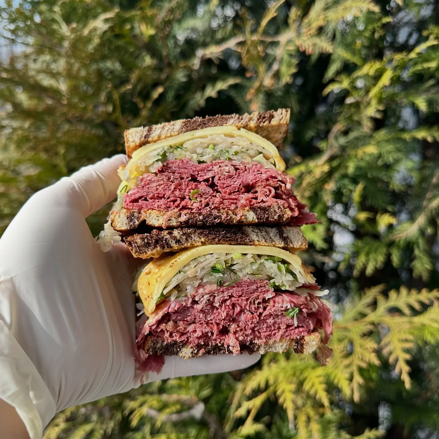 Pastrami Rueben&rsquo;s on Rye, Nitrate - Free Corned Beef, St Patty&rsquo;s Day inspired sausages and Plates all happening this weekend until Tuesday. Stop by the shop and see what we got going on. 💥