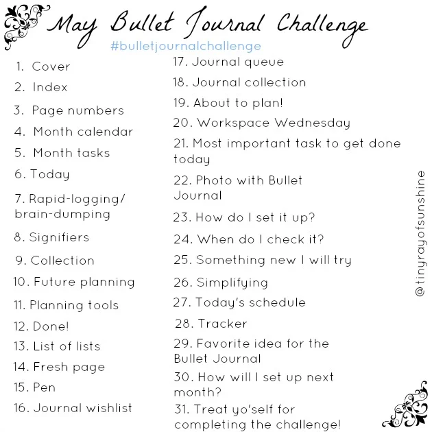 May #BulletJournalChallenge