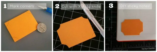 DIY sticky note shapes!