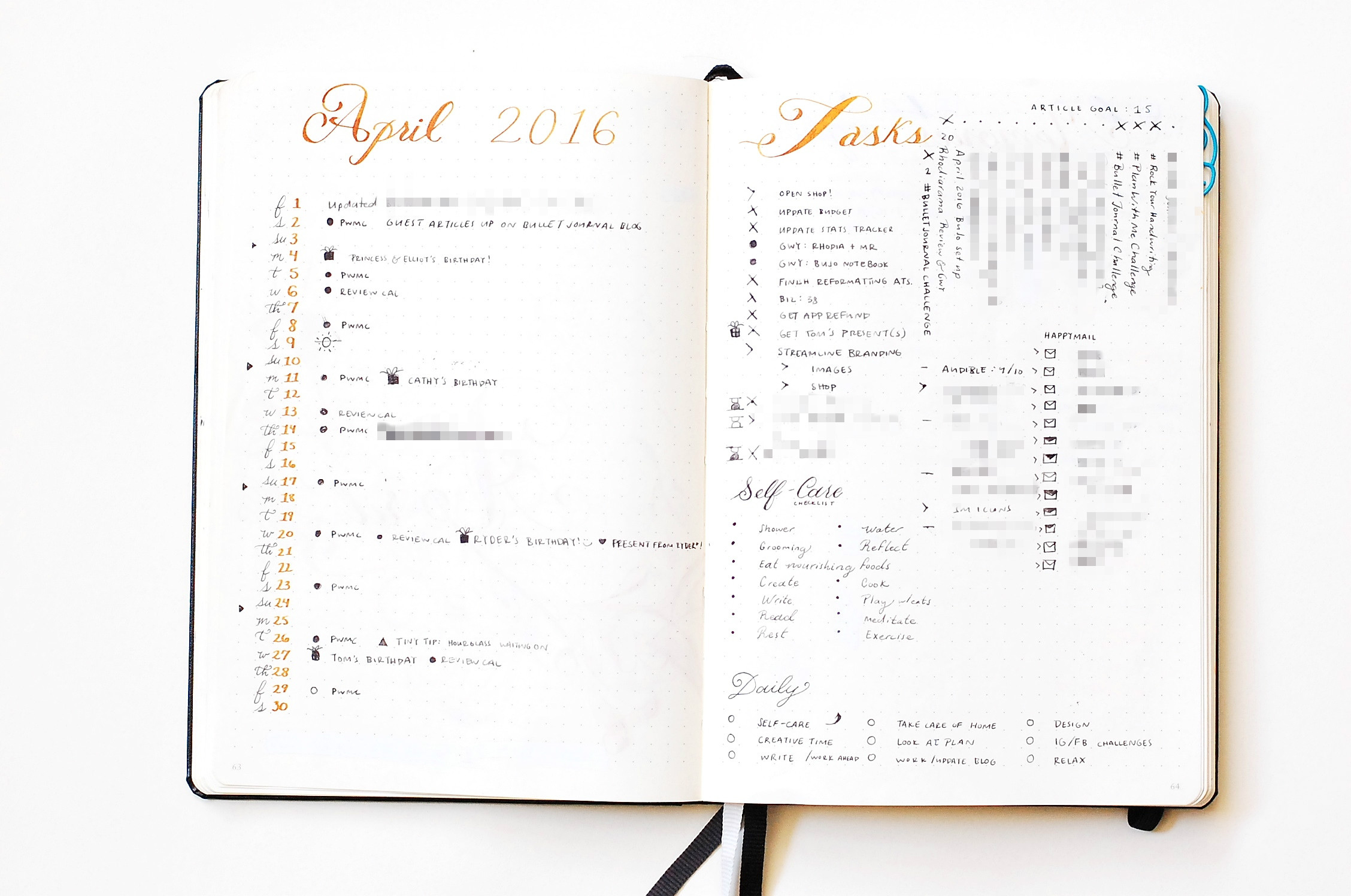 How To Create A Monthly Review Page In Your Bullet Journal