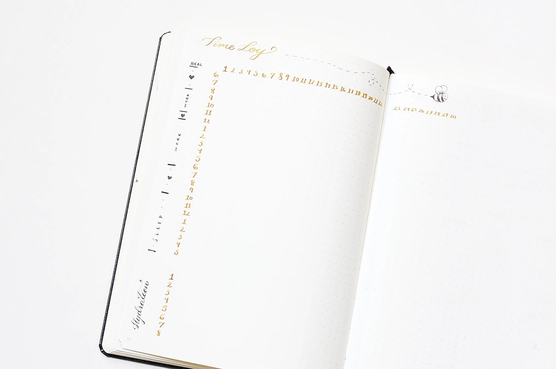 time log - bullet journal