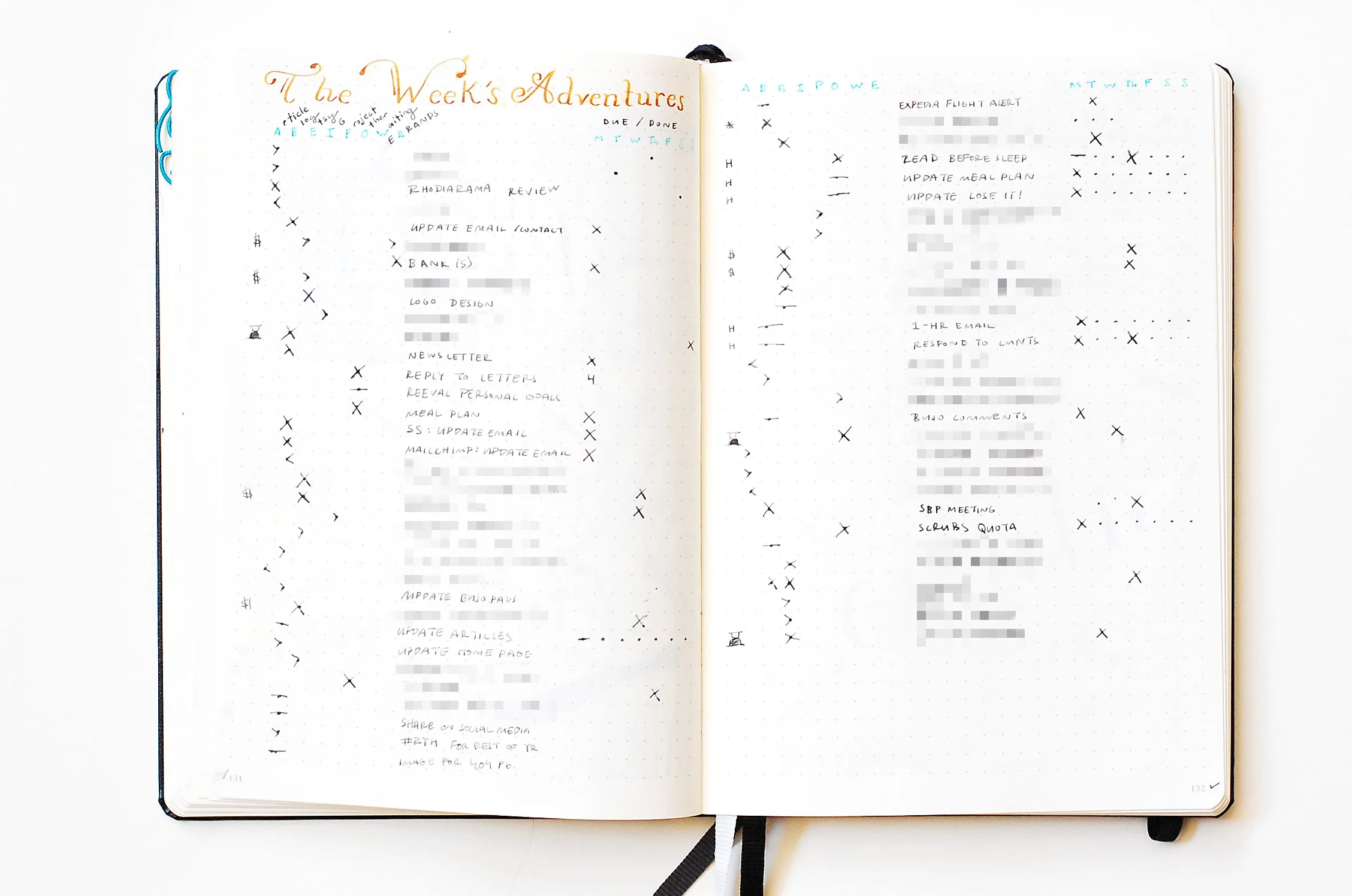weekly log