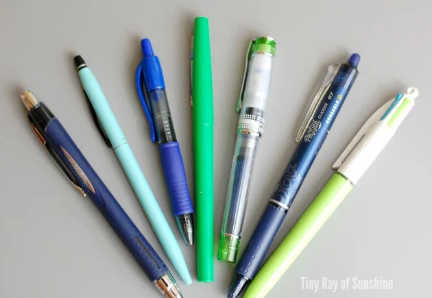 Tiny Ray of Sunshine. Kickstart your year with the Bullet Journal. 3 Writing Instruments. pens.jpg