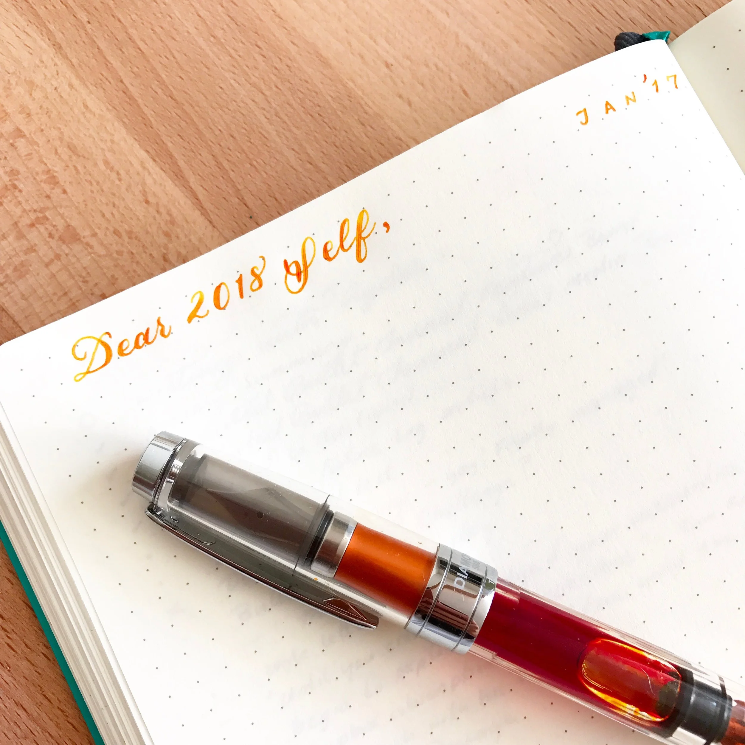 #100DaysOfBulletJournalIdeas: 22 - Write a letter to your future self in your Bullet Journal for encouragement