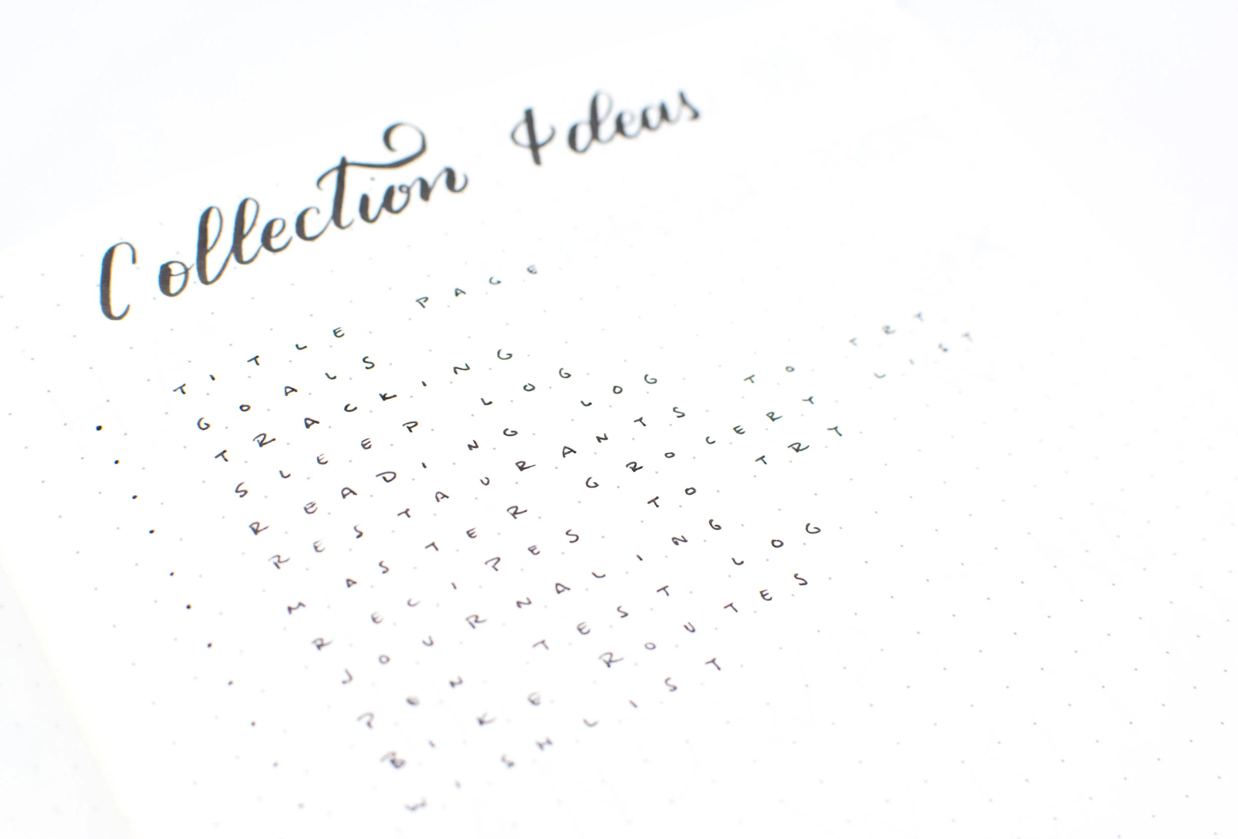 #100DaysOfBulletJournalIdeas: 25 - Keep a Collection of Collection Ideas to add to your Bullet Journal