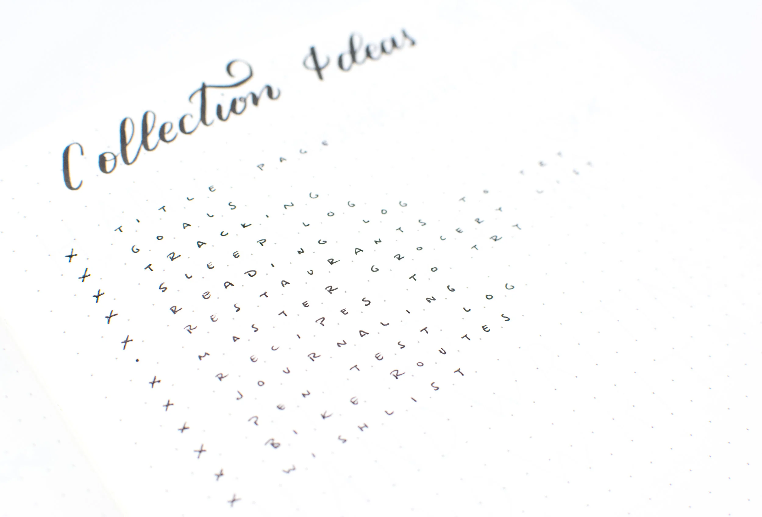 Checked off Collections you've added to your Bullet Journal