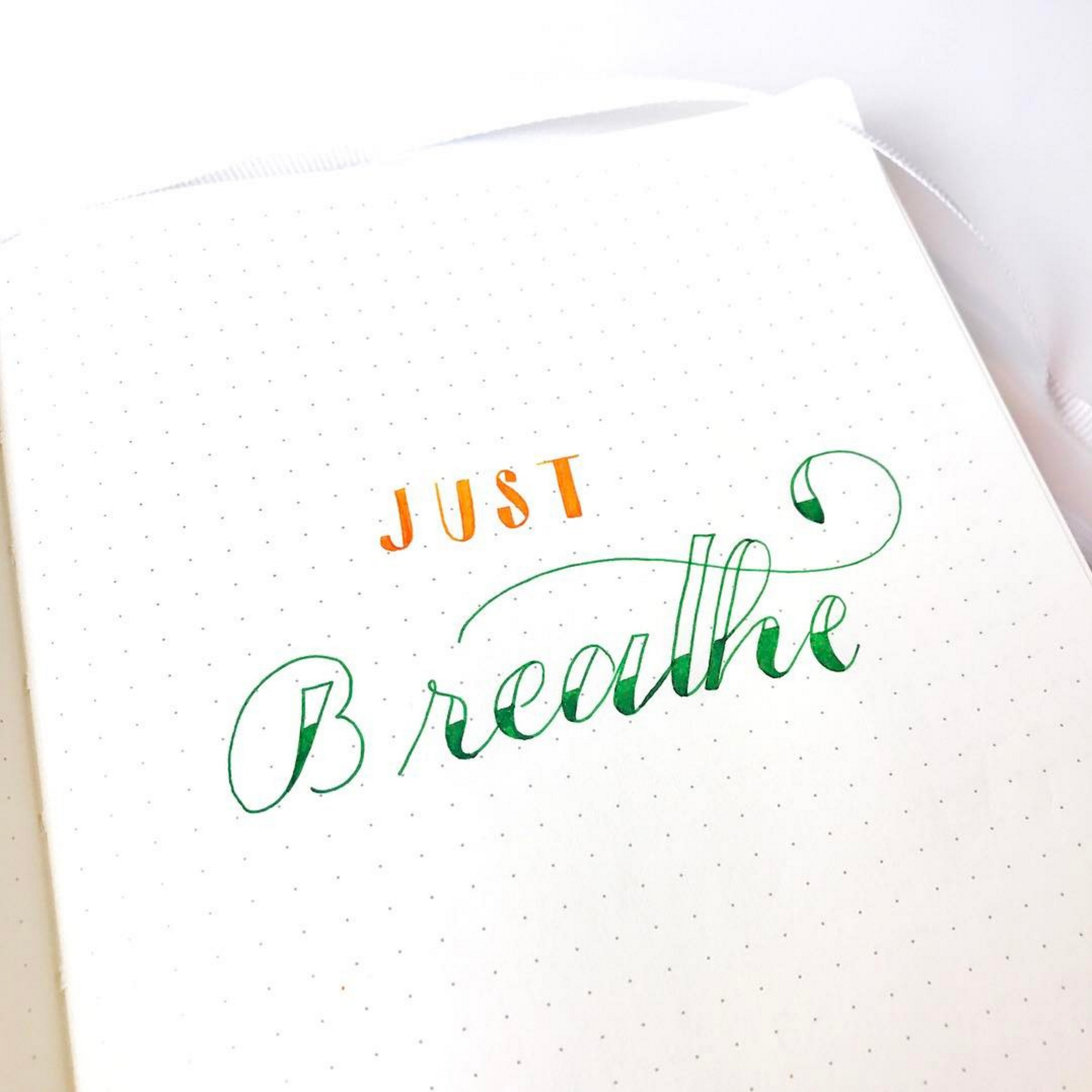 A Momentary Pause Page in your Bullet Journal can help you remember to take a moment to breathe when the going gets rough.