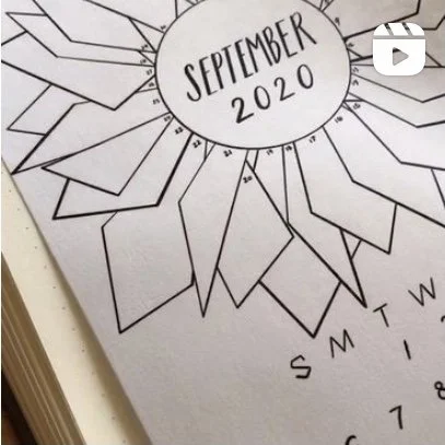 Geometric Month Calendar