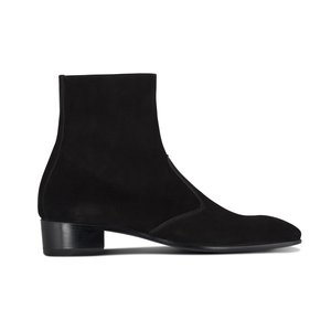BLACK SUEDE ZIP BOOT — MARCH NYC display picture 1