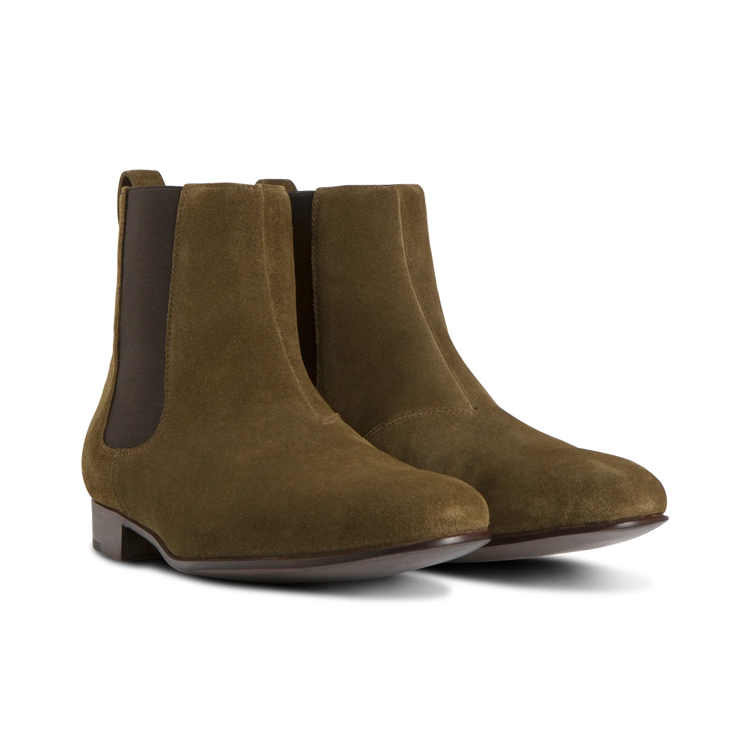 WOMENS TAN SUEDE CHELSEA BOOT