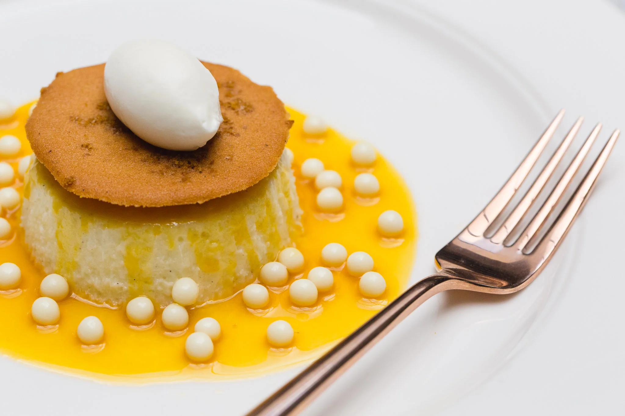 White Chocolate Cheesecake with Passion Fruit