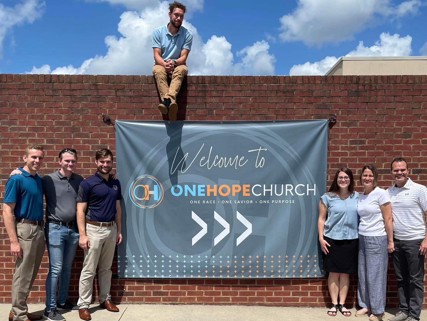 Our team with the Huffmans at One Hope Church in Kennesaw, GA