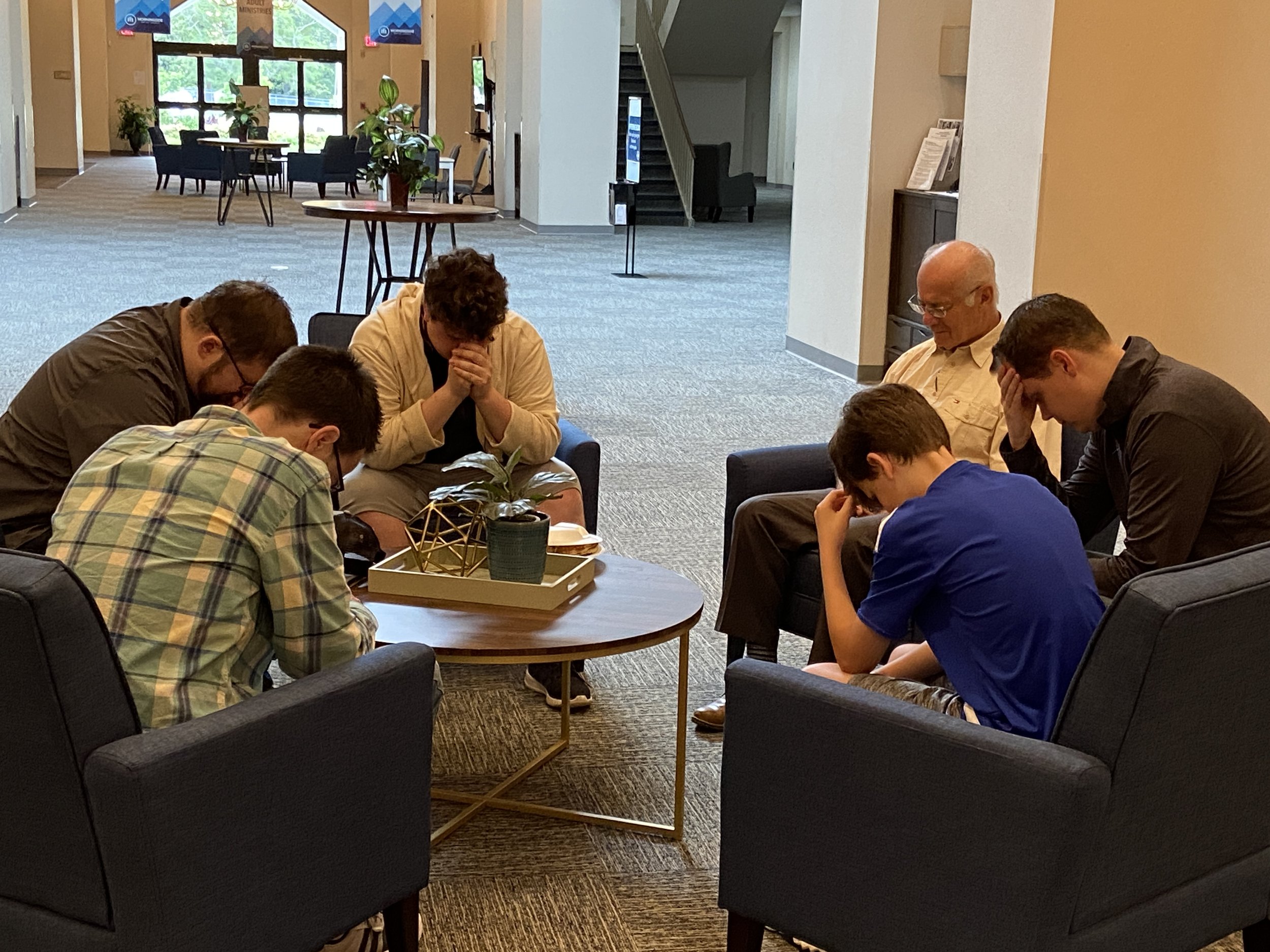 Men Service pray.JPG